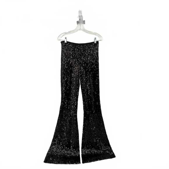 Anthropologie Pants - Anthropologie Black Dress Pants with Sequin Detail | Size 4 Regular